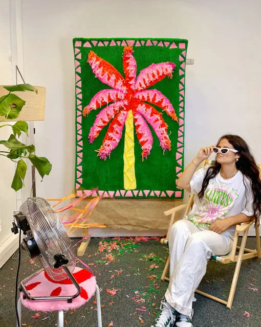summer-escape-tufting-palmier- artiste-mogiostudio