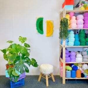 sun-is-here-vert-jaune-tapisserie-murale-tufting-mogiostudio
