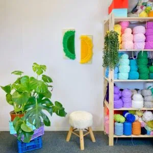 sun-is-here-vert-jaune-tapisserie-murale-tufting-mogiostudio
