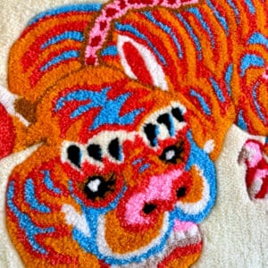 huwei-tapisserie-murale-tufting-tigre-asiatique-détails-mogiostudio