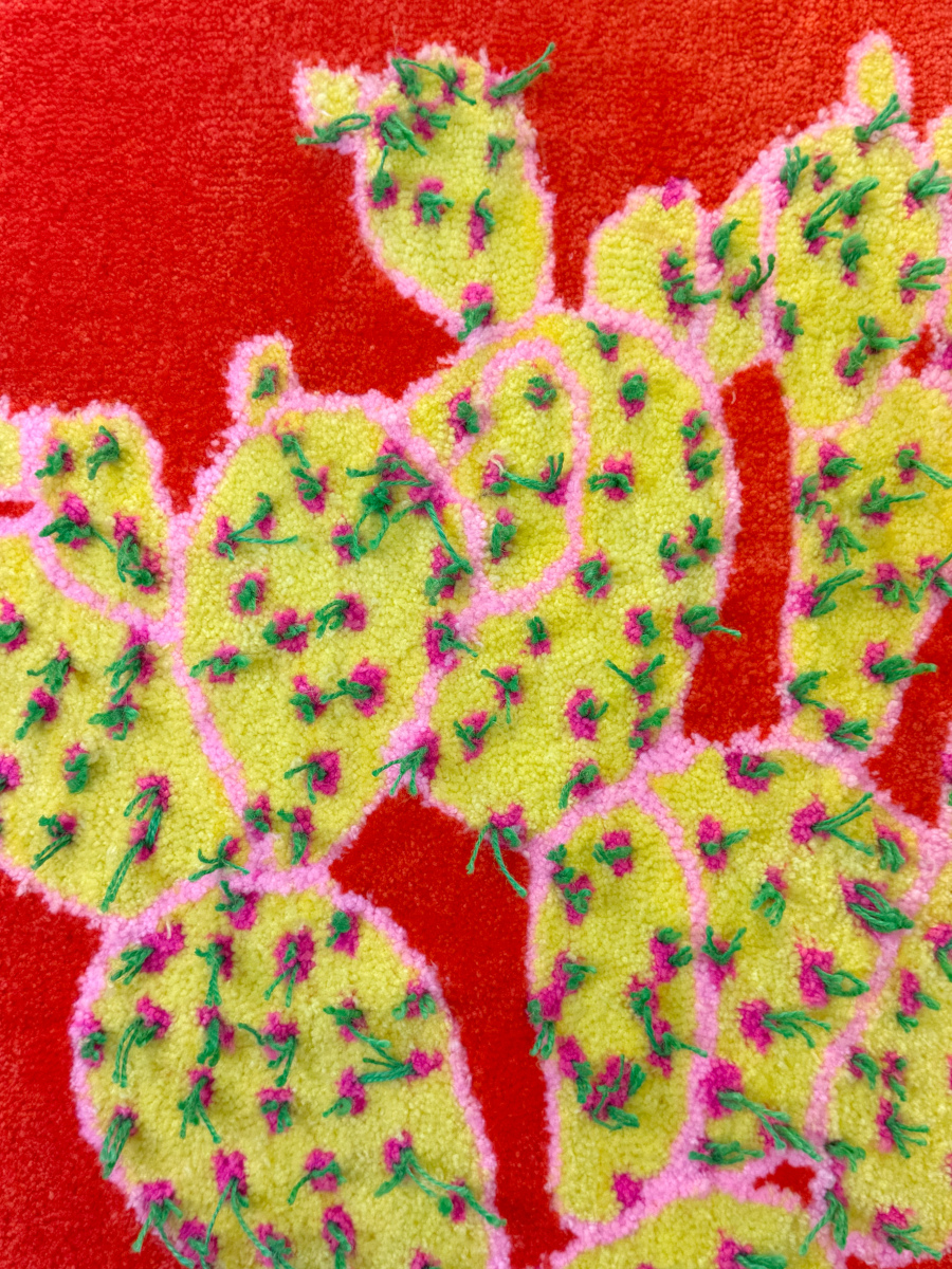 cactus-3-grande-tapisserie-murale-tufting-orange-details-mogiostudio
