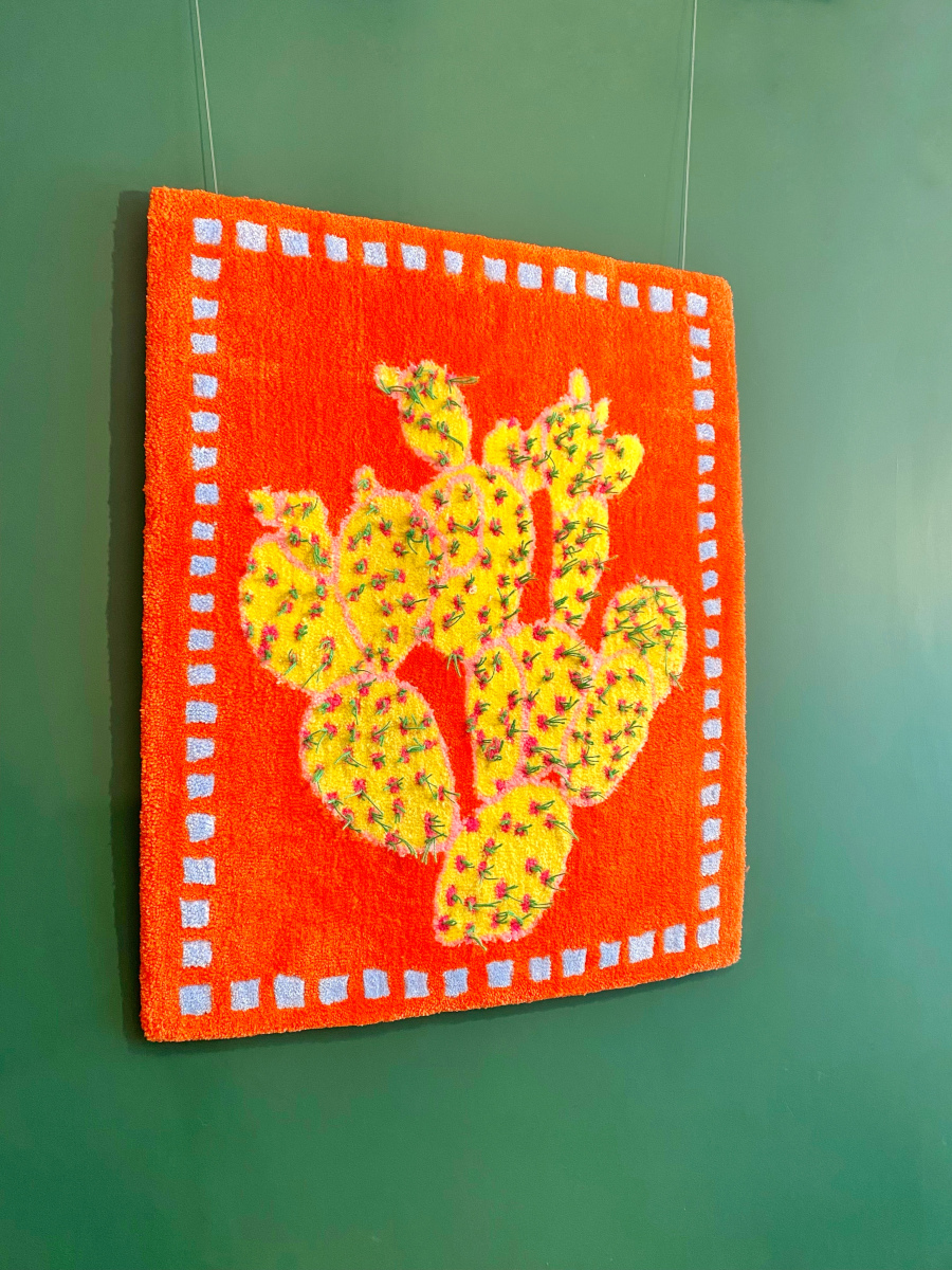 cactus-3-grande-tapisserie-murale-tufting-orange-mogiostudio